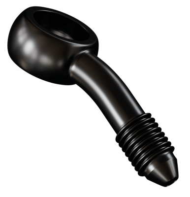 Black SS AN-3 banjo fitting 3/8" 20degr. (FR)
