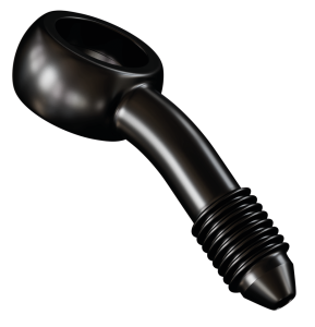 Black SS AN-3 banjo fitting 3/8" 20degr. (FR)