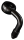 Black SS AN-3 banjo fitting 7/16" 90degr (FR)