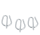 5pck Colony chrome rear axle spring clip (FR)