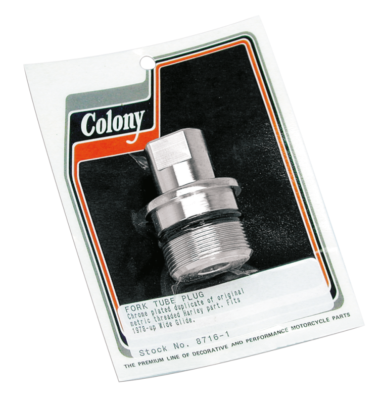 Fork Tube Plug Wideglide BT78-up, Each (FR)
