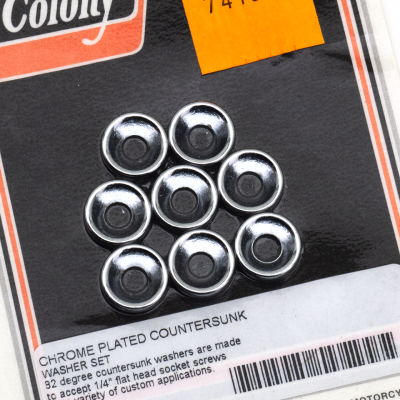 Companion Countersunk Chr washer 1/4", 8 (FR)