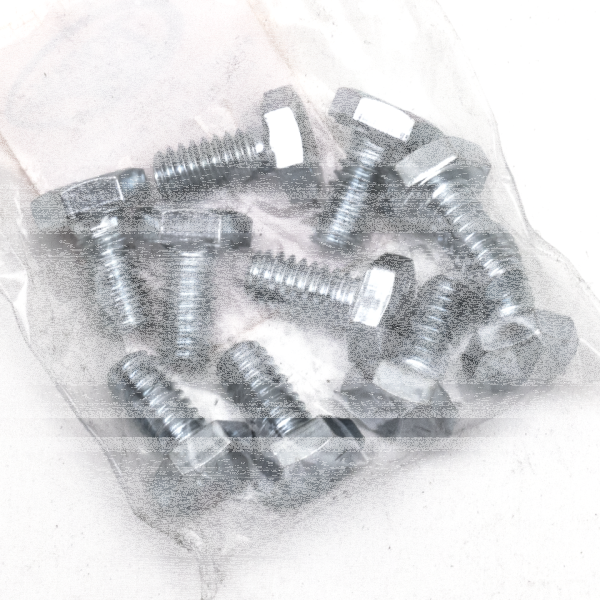10pck hex bolt 1/4-20x1/2" UNC zinc (FR)