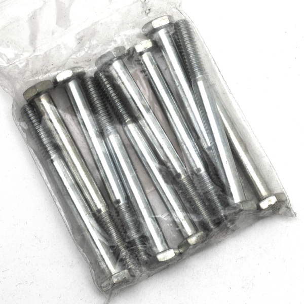 10pck hex bolt 1/4-20x2-3/4" UNC zinc (FR)