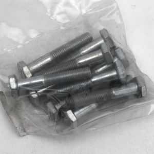 GZP 10pck hex bolt 1/4-28x1-1/2" zin