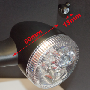 Kellermann Bullet Atto Blk LED turnsigna (FR)