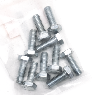 10pck hex bolt 5/16-18x7/8" UNC zinc