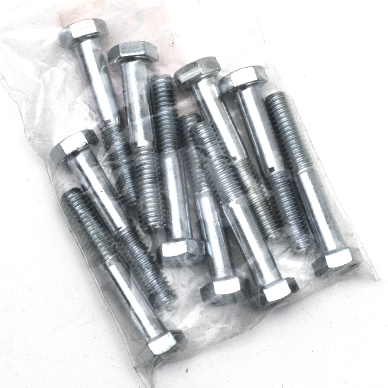 10pck hex bolt 5/16-18x2" UNC zinc (FR)