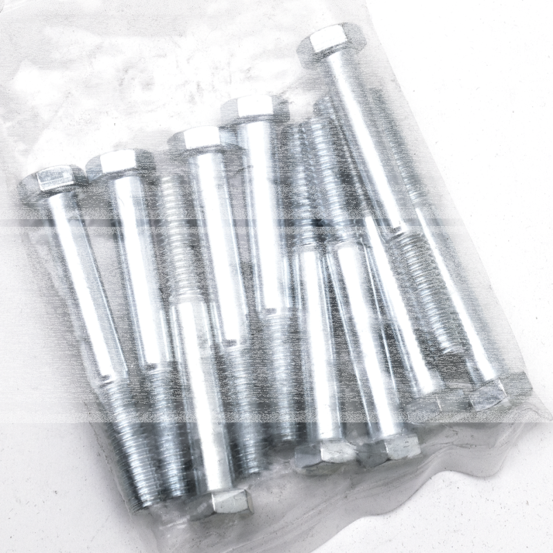 10pck hex bolt 3/8-16x3" UNC zinc (FR)