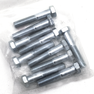 10pck hex bolt 3/8-24x2" UNF zinc (FR)