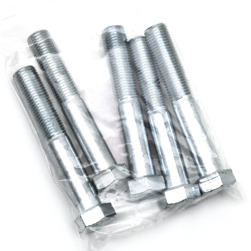 5pck hex bolt 7/16-20x2.750" UNF zinc (FR)