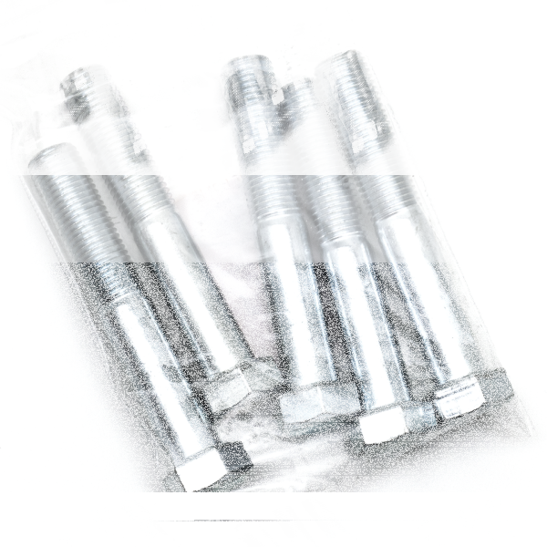 5pck hex bolt 7/16-20x2.750" UNF zinc (FR)