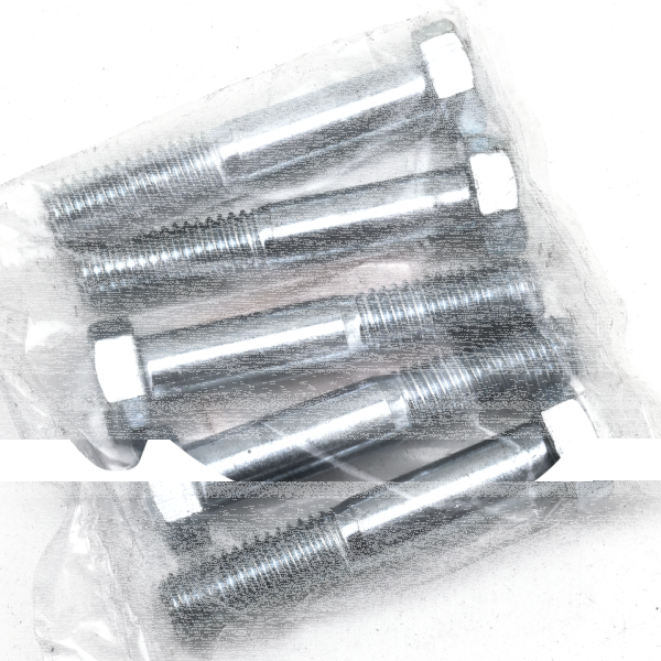 5pck hex bolt 1/2-13x2.75" UNC zinc (FR)