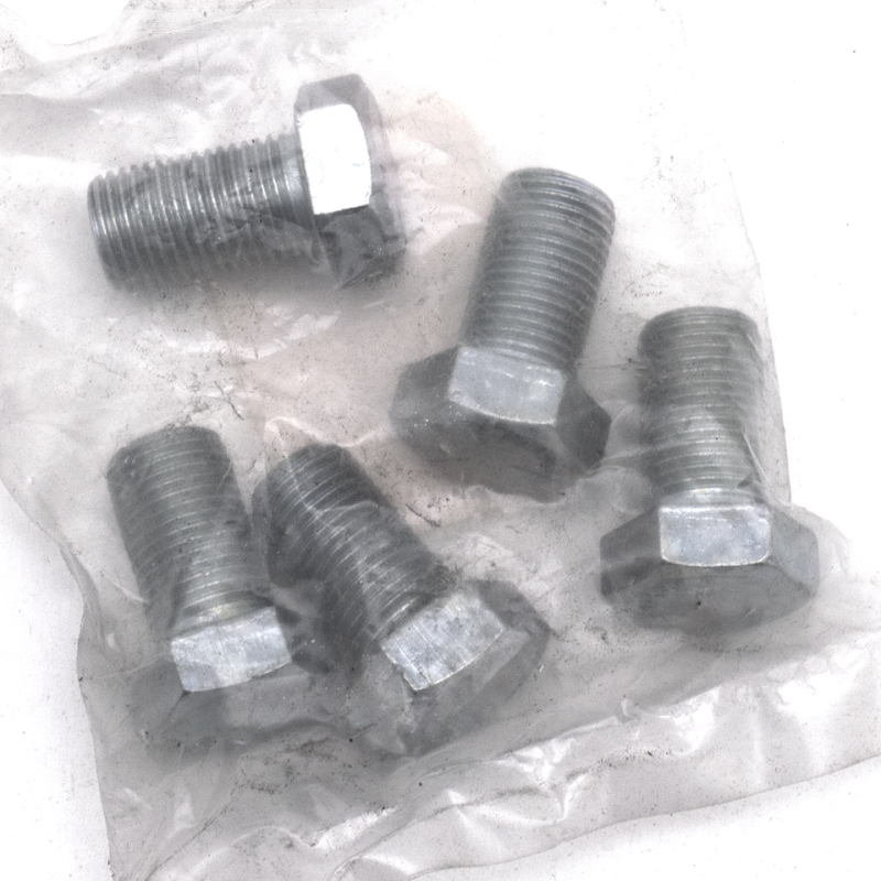 5pck hex bolt 1/2-20x0.875" UNF zinc (FR)