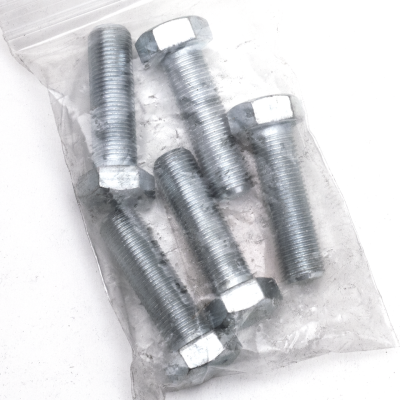 5pck hex bolt 1/2-20"x1.75" UNF zinc (FR)