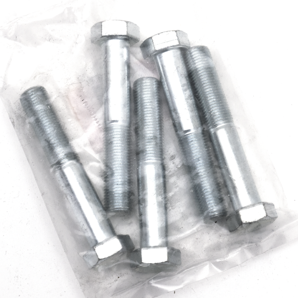 5pck hex bolt 1/2"-20x3" UNF zinc (FR)