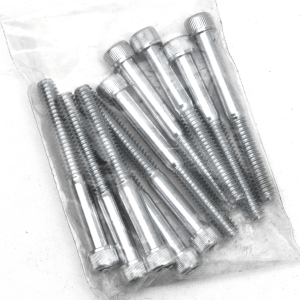 10pck allen bolt 1/4-20x2-1/4" UNC zinc (FR)