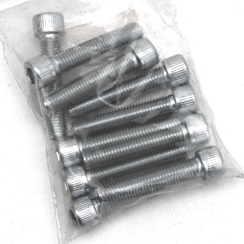 10pck allen bolt 1/4-28x1-1/4" UNF zinc (FR)