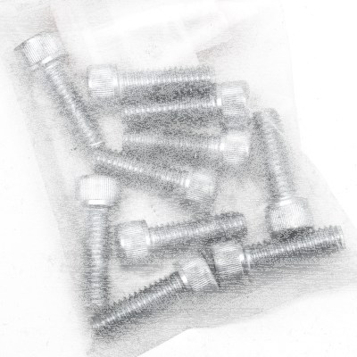 10pck allen bolt 5/16-18x1" UNC zinc (FR)