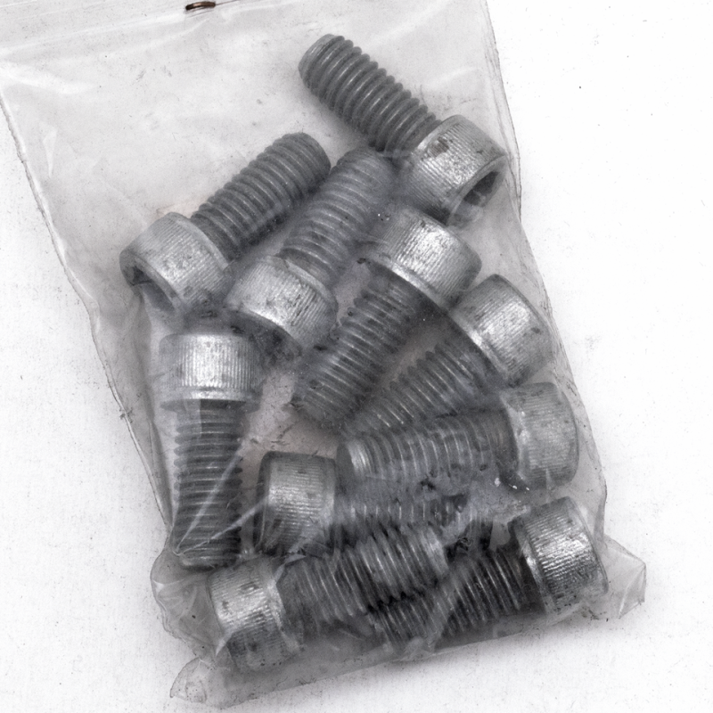 10pck allen bolt 3/8-16x7/8" UNC zinc (FR)