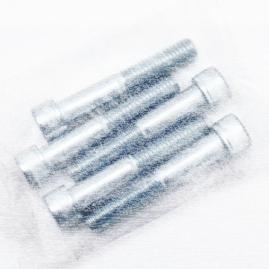 5pck allen bolt 1/2-13x3" UNC zinc (FR)