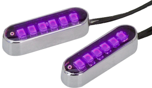 Cyron Convex 6 LED Chrome Purple pair (FR)