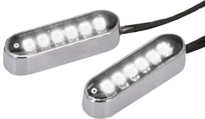 Cyron Convex 6 LED Chrome White pair (FR)