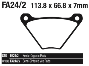 EBC Brake Pads FX rear FL front/rear (FR)