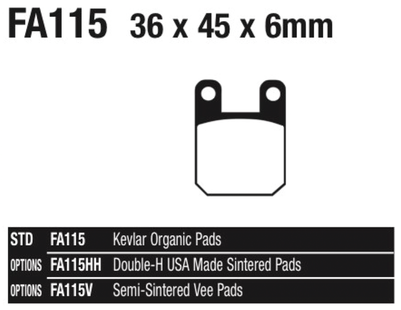 EBC Brake pads PM & GMA (FR)