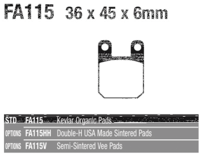 EBC Brake pads PM & GMA (FR)