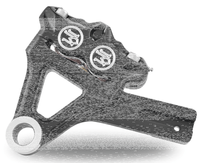 PM 4 Piston rear caliper/brckt FXD08-up (FR)