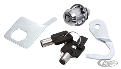 1982-1992 saddlebag lock w/guide & hook (FR)