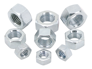 50pck nut #10-24 UNC zinc