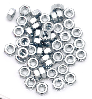 GZP 50pck nut 1/4-20 UNC zinc (FR)