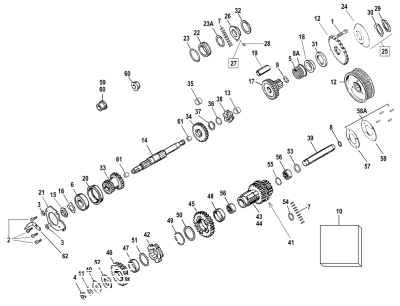 EACH Main shaft cork washer #35231-36 (FR)