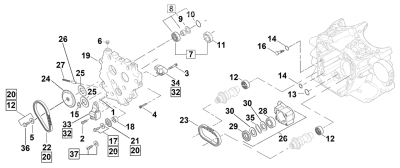 Cam chain, secondary TC99-06 (FR)
