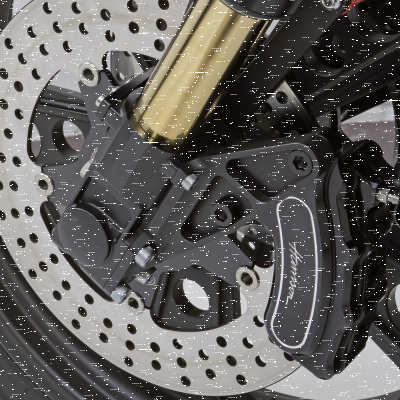 Fender bracket kit Ohlins Black anodized (FR)
