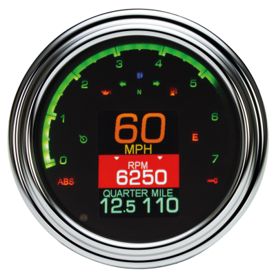 FATBOB SPD/TACH MLX 04-11* Chrome Bezel (FR)