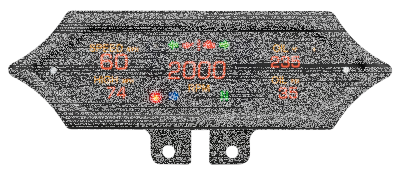 Spike Gauge Blk Bar Mount Universal (FR)
