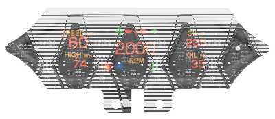Spike Gauge Blk Bar Mount CAN-Bus 11-Up (FR)