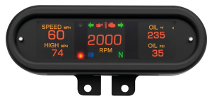 Oval Gauge Blk Bar Mount Databus 04-13