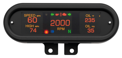 Oval Gauge Blk Bar Mount CAN-Bus 11-Up