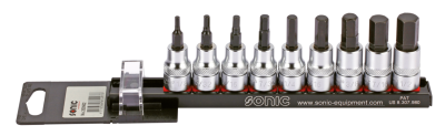 3/8" Socketbitset hex inch sizes 9PC on (FR)