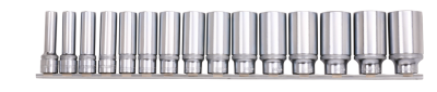 1/2" Socketset long inch sizes 15Pc on r (FR)