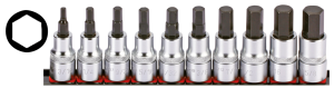 1/2" Socketbitset Hex inch sizes 10Pc (FR)
