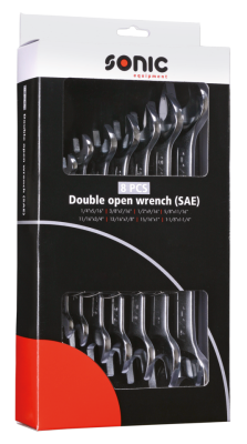 Double open wrench set inch sizes 8Pc (FR)