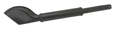 muffler, fishtail black,WL (FR)