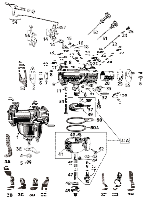 lever throttle inc. screws BT48 Panhead (FR)