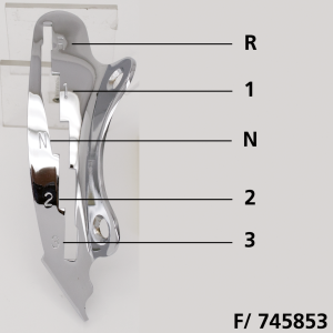 Shifter guide 3+Reverse chrome 37-46 (FR)