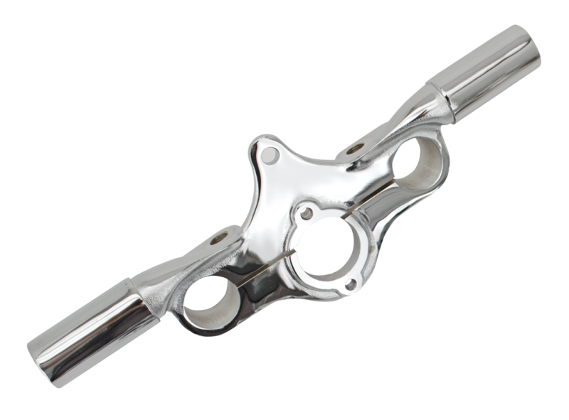 triple clamp, offset, with ears for rise (FR)